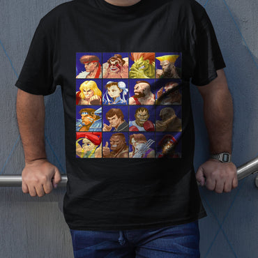 Defeated Portraits Super Street Fighting 2 Turbo Retro Arcade Premium Unisex T-shirt