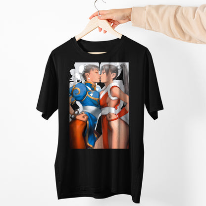 Suspect Chun Li & Mai Unisex T-shirt, Gamer Shirt, Gaming Gift
