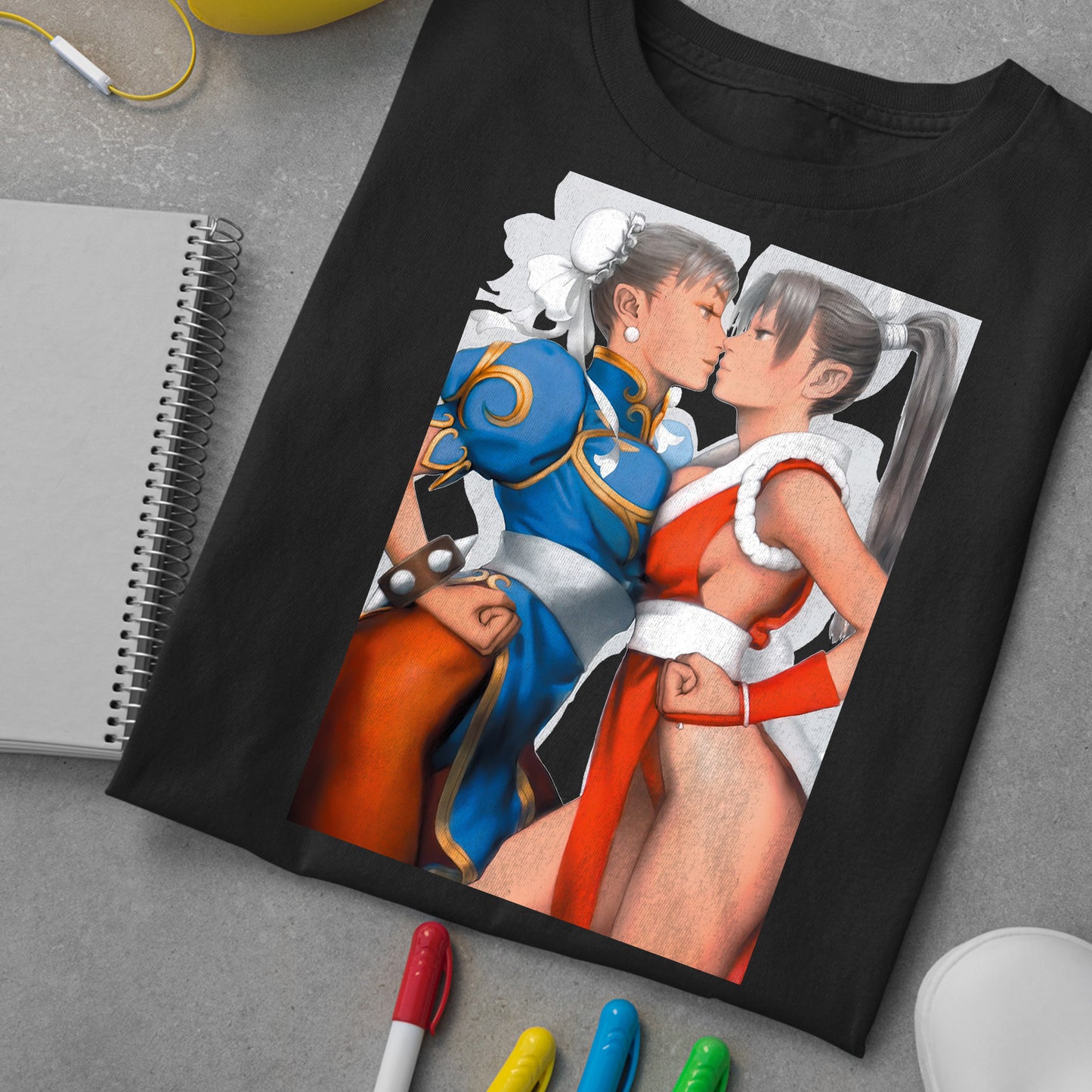 Suspect Chun Li & Mai Unisex T-shirt, Gamer Shirt, Gaming Gift