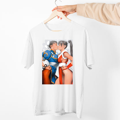 Suspect Chun Li & Mai Unisex T-shirt, Gamer Shirt, Gaming Gift