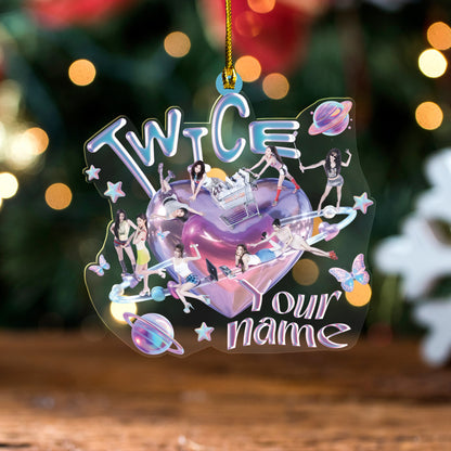 Personalized TWICE Ornament, Twice Kpop Ornament, Best Gift For Once
