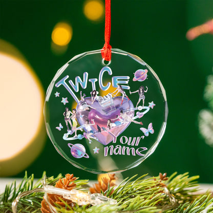 Personalized TWICE Ornament, Twice Kpop Ornament, Best Gift For Once