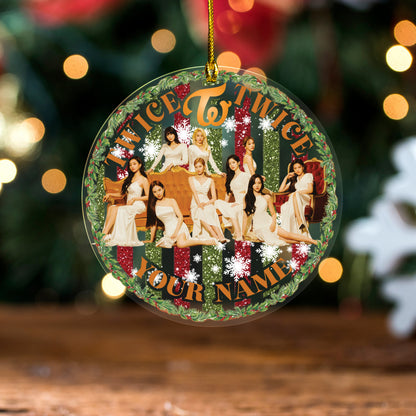 TWICE Christmas Ornament, Personalized KPOP Gift For Once, Twice Keepsake