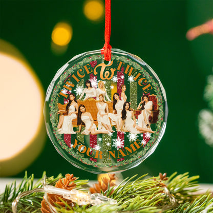 TWICE Christmas Ornament, Personalized KPOP Gift For Once, Twice Keepsake