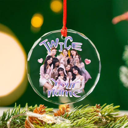 Personalized TWICE Ornament, Graphic Kpop Twice Ornament For Once