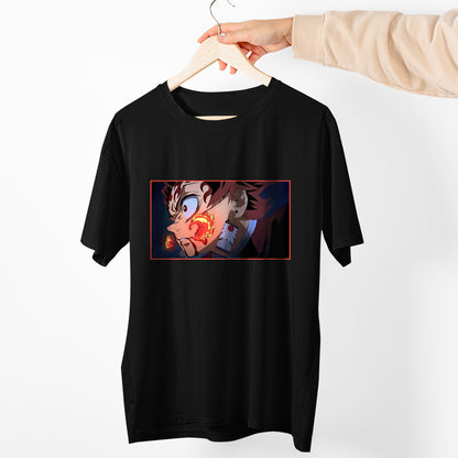 Tanjiro Fire Breathing | Demon Slayer: Kimetsu no Yaiba Premium Unisex T-Shirt