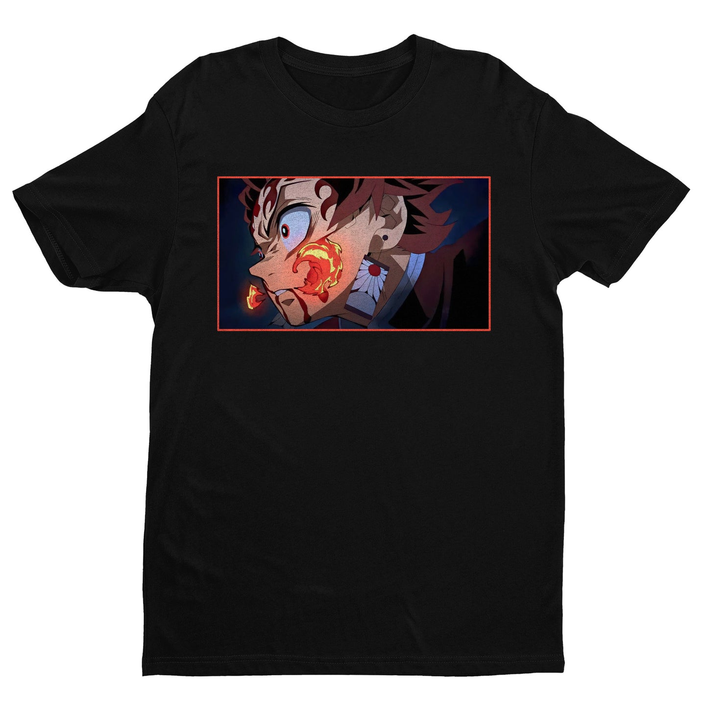 Tanjiro Fire Breathing | Demon Slayer: Kimetsu no Yaiba Premium Unisex T-Shirt