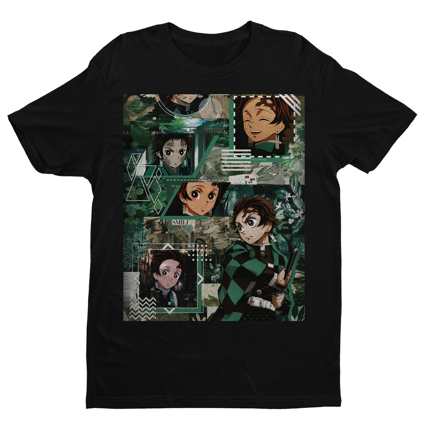 Tanjiro Kamado Collage Art | Demon Slayer: Kimetsu no Yaiba Premium Unisex T-Shirt