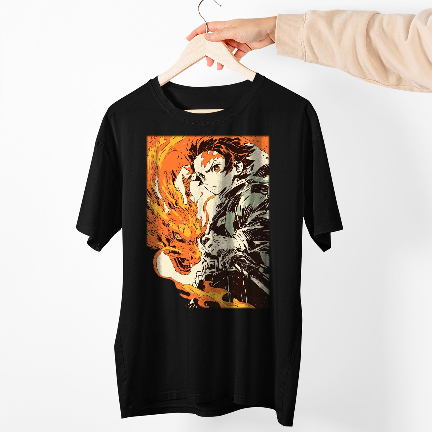 Tanjiro Kamado Hinokami Kagura | Demon Slayer: Kimetsu no Yaiba Premium Unisex T-Shirt