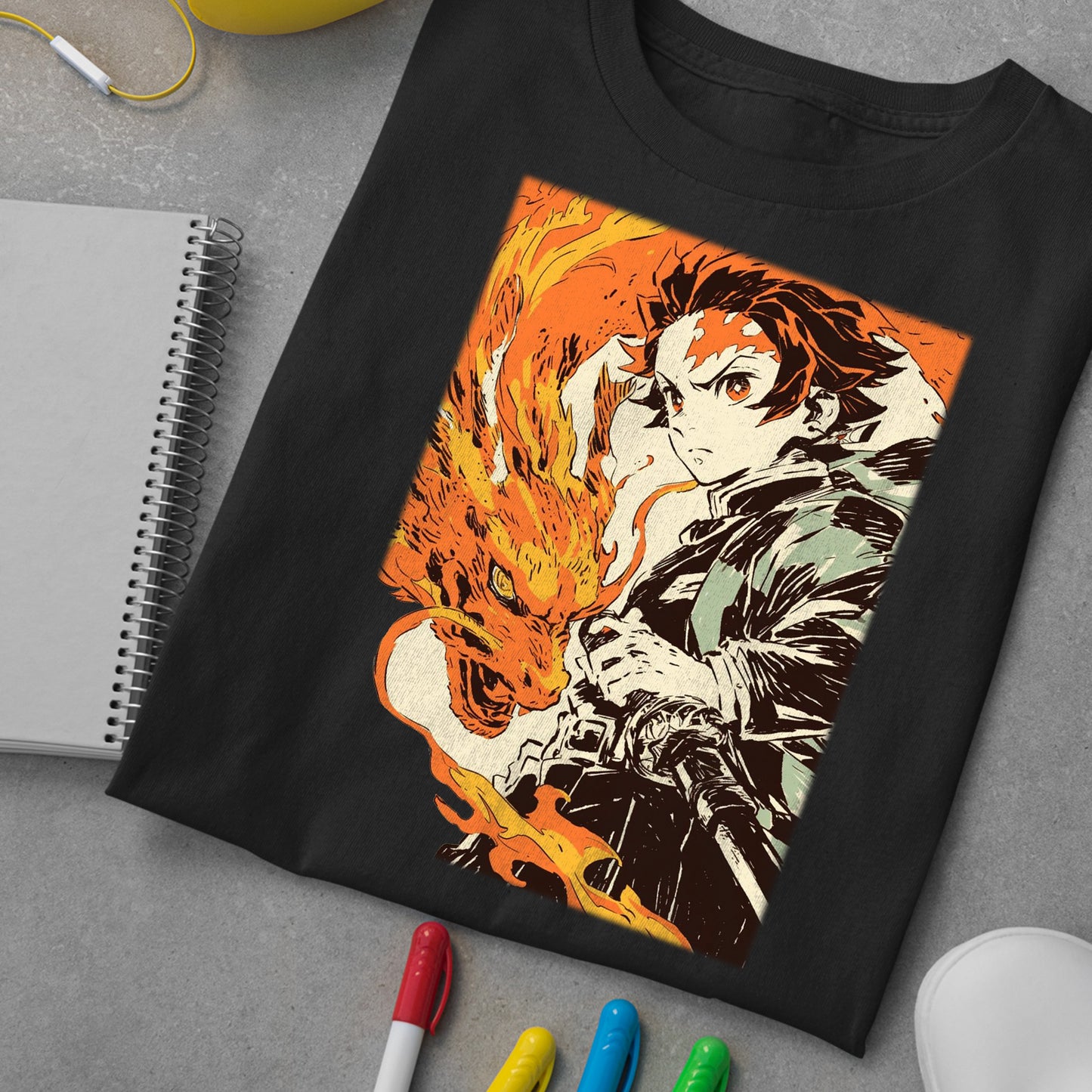Tanjiro Kamado Hinokami Kagura | Demon Slayer: Kimetsu no Yaiba Premium Unisex T-Shirt