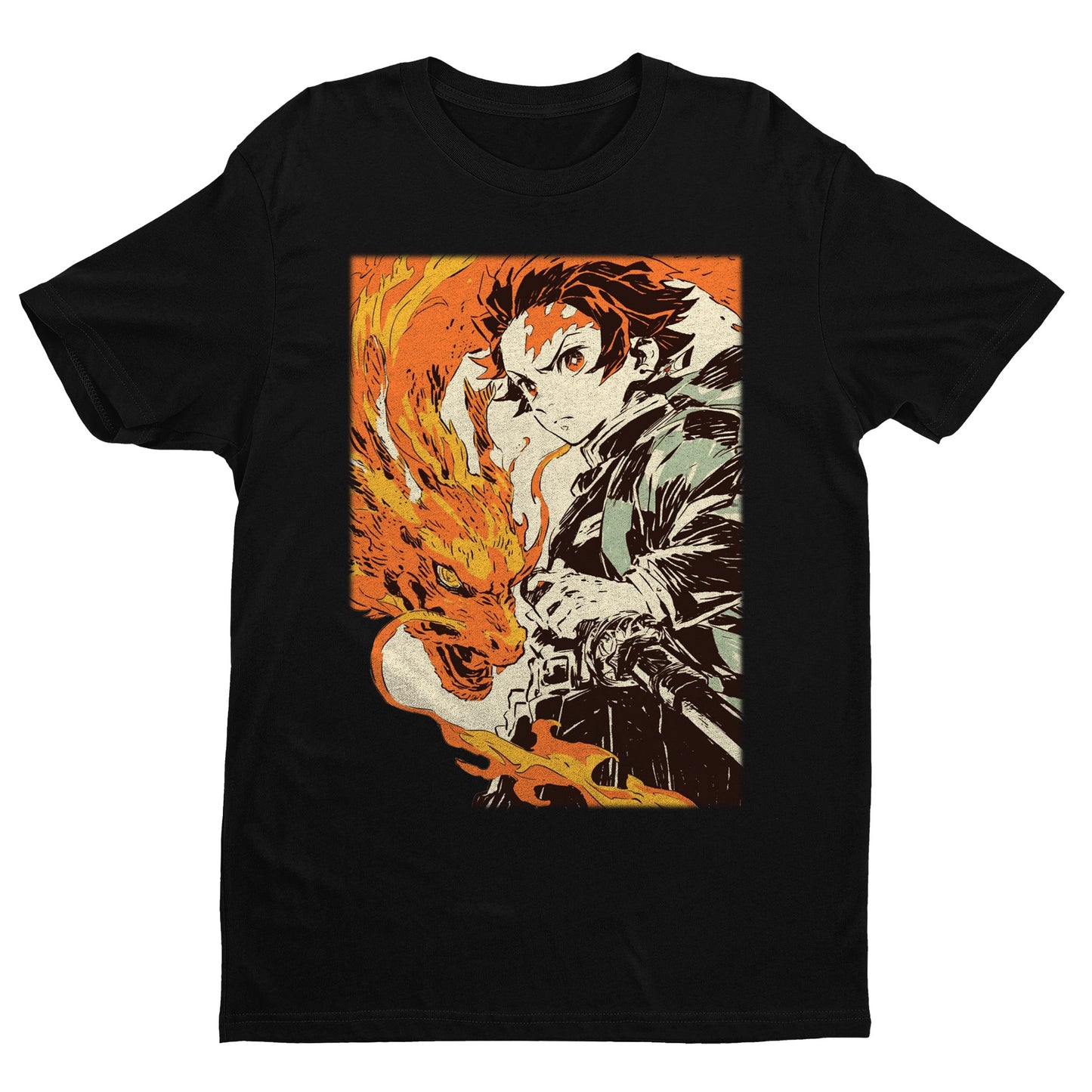 Tanjiro Kamado Hinokami Kagura | Demon Slayer: Kimetsu no Yaiba Premium Unisex T-Shirt