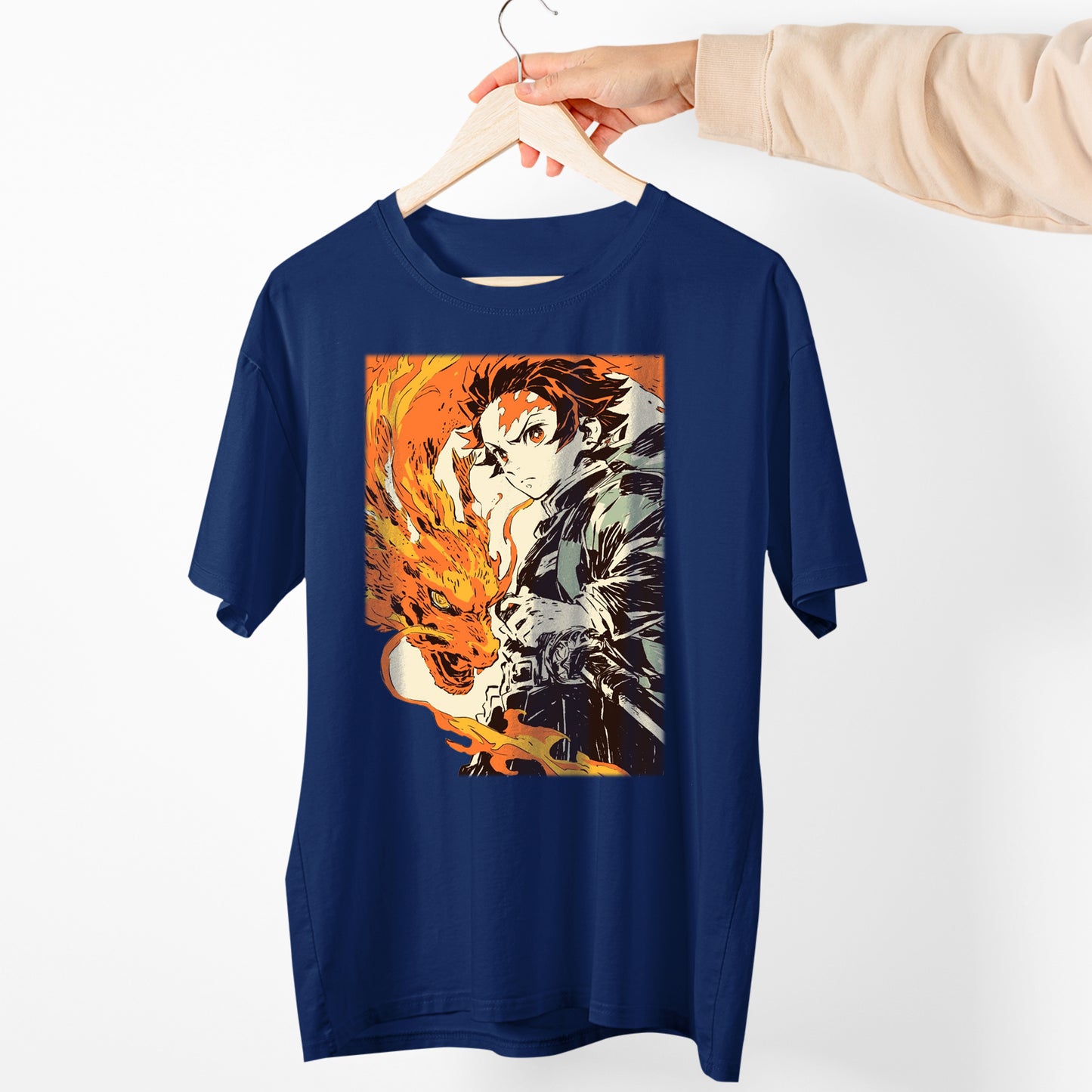 Tanjiro Kamado Hinokami Kagura | Demon Slayer: Kimetsu no Yaiba Premium Unisex T-Shirt