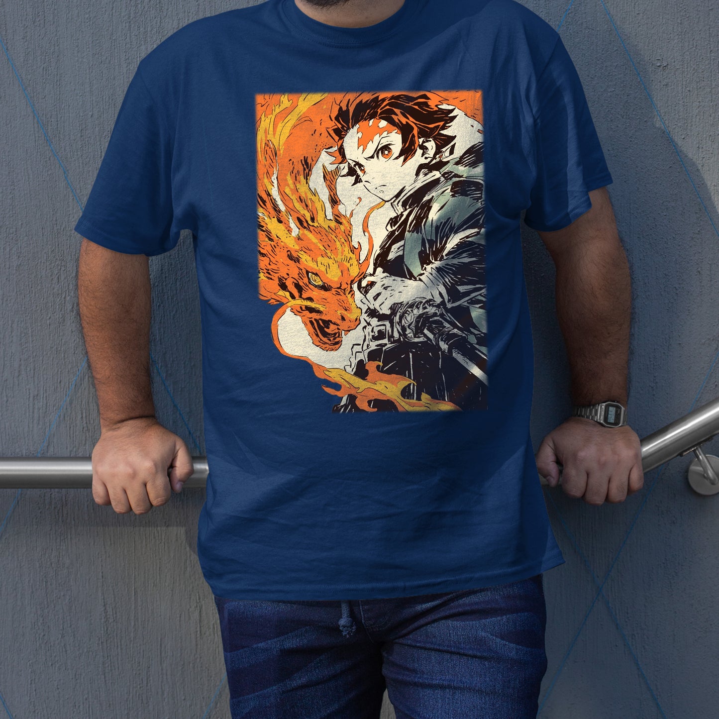 Tanjiro Kamado Hinokami Kagura | Demon Slayer: Kimetsu no Yaiba Premium Unisex T-Shirt