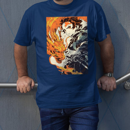 Tanjiro Kamado Hinokami Kagura | Demon Slayer: Kimetsu no Yaiba Premium Unisex T-Shirt