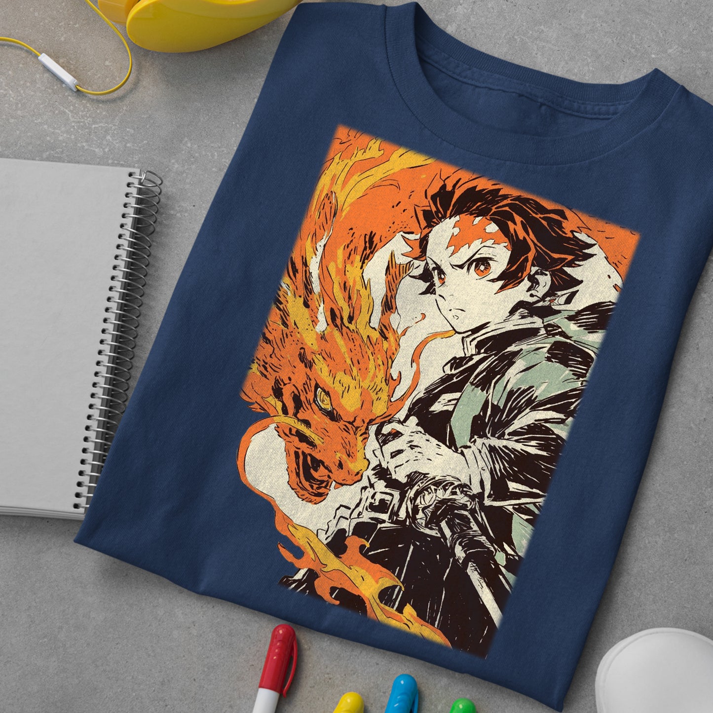 Tanjiro Kamado Hinokami Kagura | Demon Slayer: Kimetsu no Yaiba Premium Unisex T-Shirt