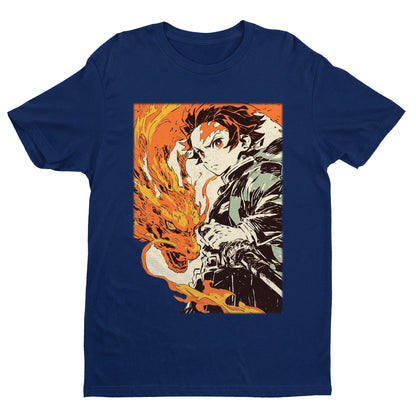 Tanjiro Kamado Hinokami Kagura | Demon Slayer: Kimetsu no Yaiba Premium Unisex T-Shirt