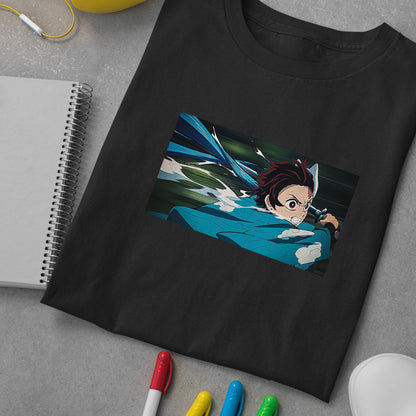 Tanjiro Water Breath | Demon Slayer: Kimetsu no Yaiba Premium Unisex T-Shirt