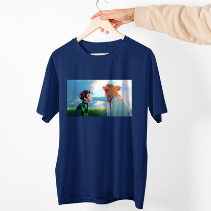 Tanjito & Rengoku Sunrise Moment | Demon Slayer: Kimetsu no Yaiba Premium Unisex T-Shirt