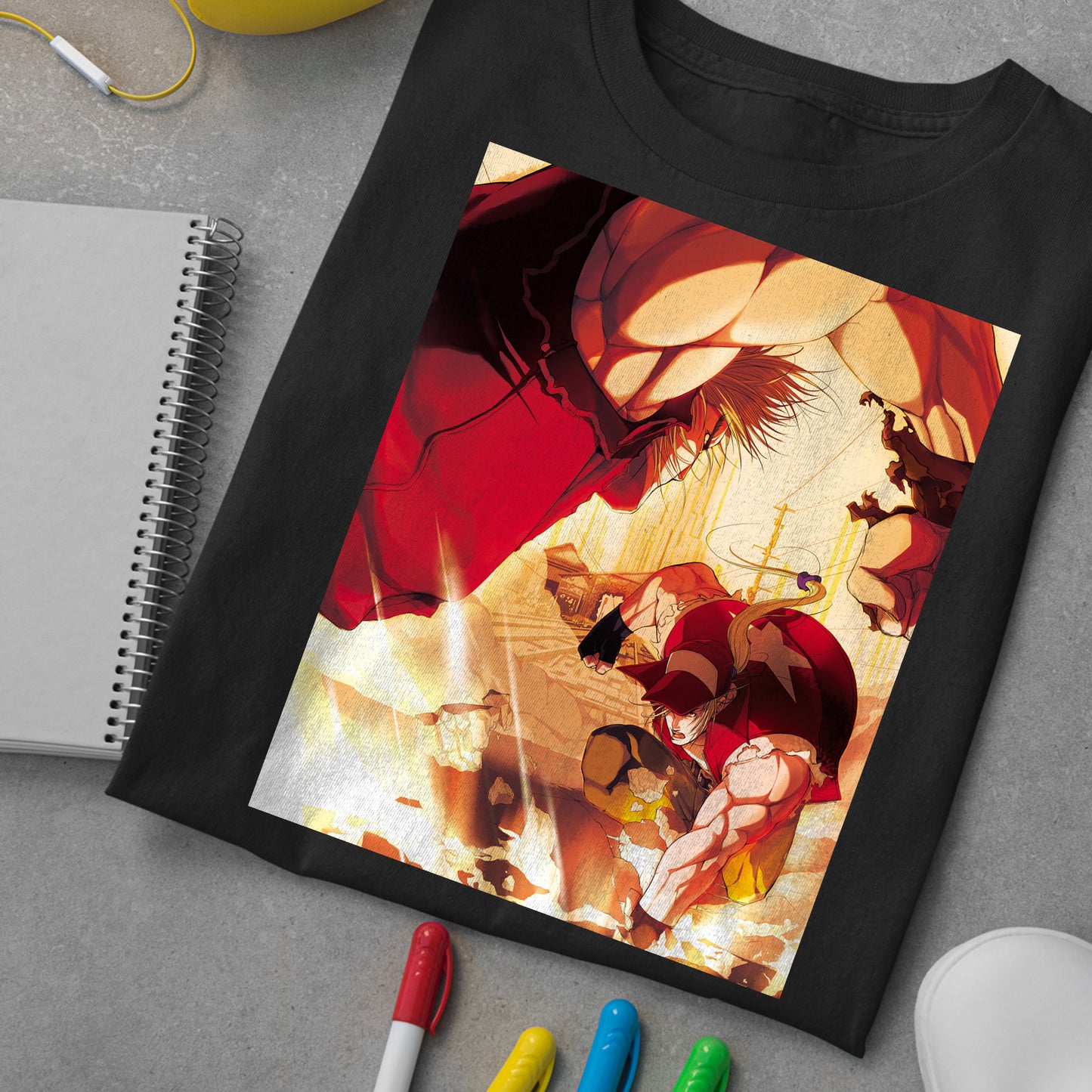 Terry VS Ken | Capcom VS SNK Chaos Cover Unisex T-shirt