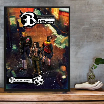 The Bouncer Kou Leifoh poster hung above a desk