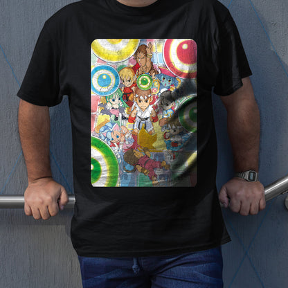 Tiny Fighters Mini Mix Collage V3 Unisex T-shirt, Gamer Shirt, Gaming Gift
