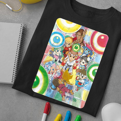 Tiny Fighters Mini Mix Collage V3 Unisex T-shirt, Gamer Shirt, Gaming Gift