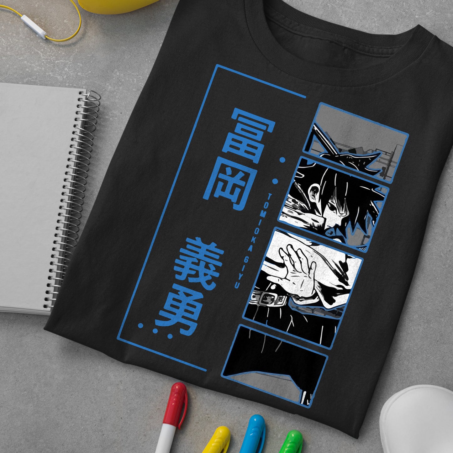 Tomioka Giyu Blue | Demon Slayer: Kimetsu no Yaiba Premium Unisex T-Shirt