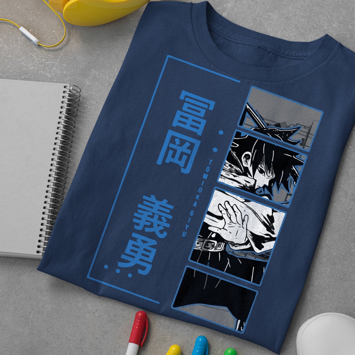 Tomioka Giyu Blue | Demon Slayer: Kimetsu no Yaiba Premium Unisex T-Shirt