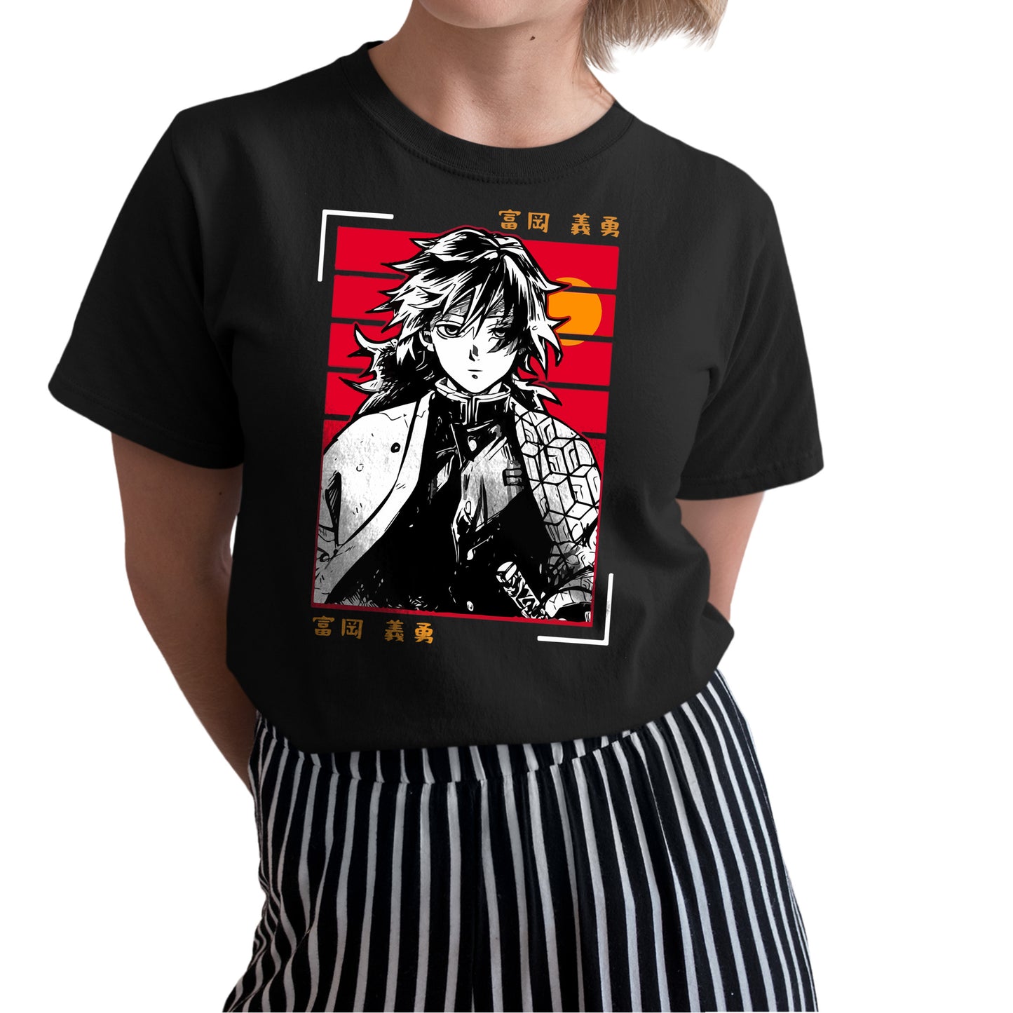 Tomioka Giyu Sunset KnY | Demon Slayer: Kimetsu no Yaiba Premium Unisex T-Shirt