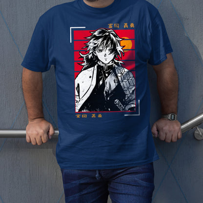 Tomioka Giyu Sunset KnY | Demon Slayer: Kimetsu no Yaiba Premium Unisex T-Shirt