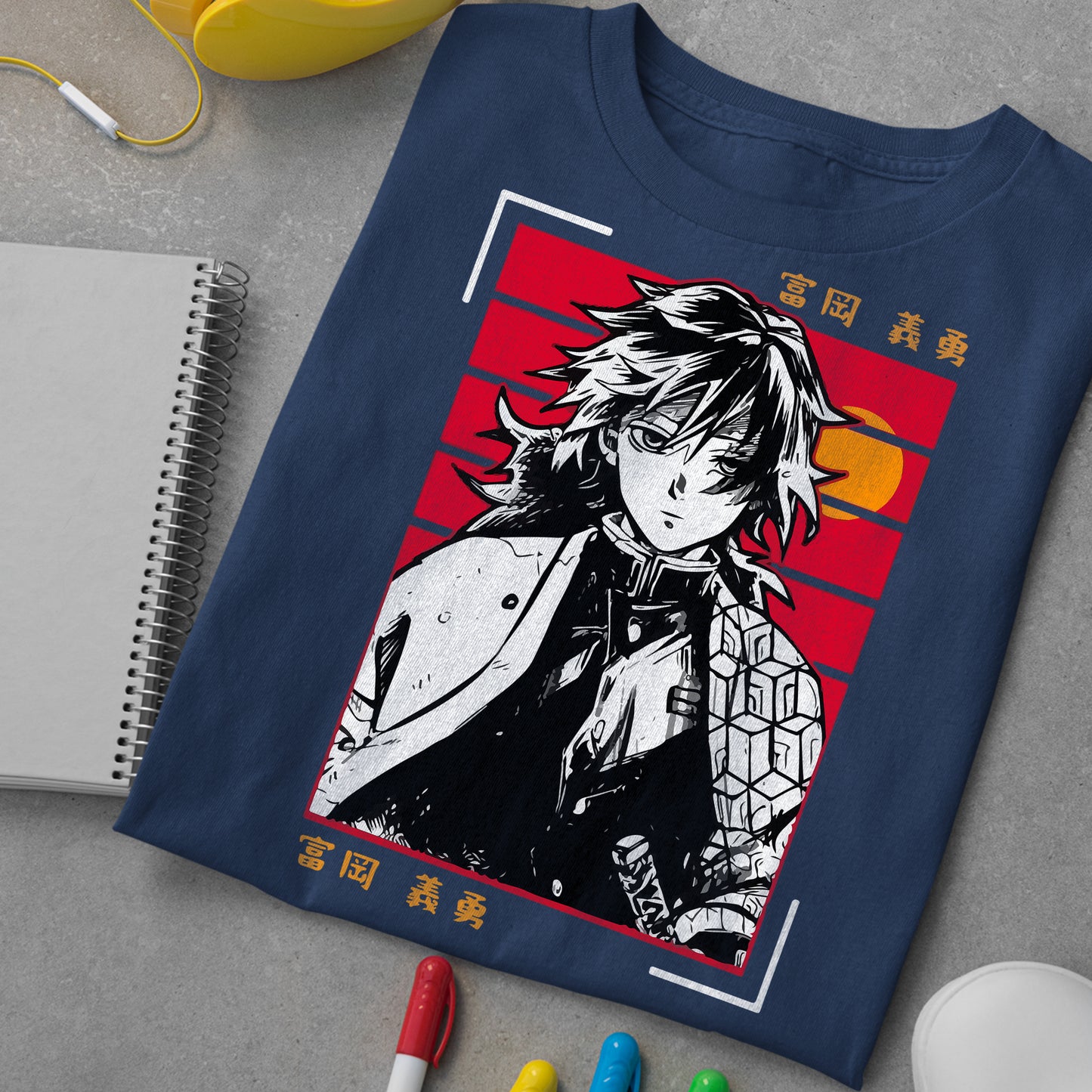 Tomioka Giyu Sunset KnY | Demon Slayer: Kimetsu no Yaiba Premium Unisex T-Shirt