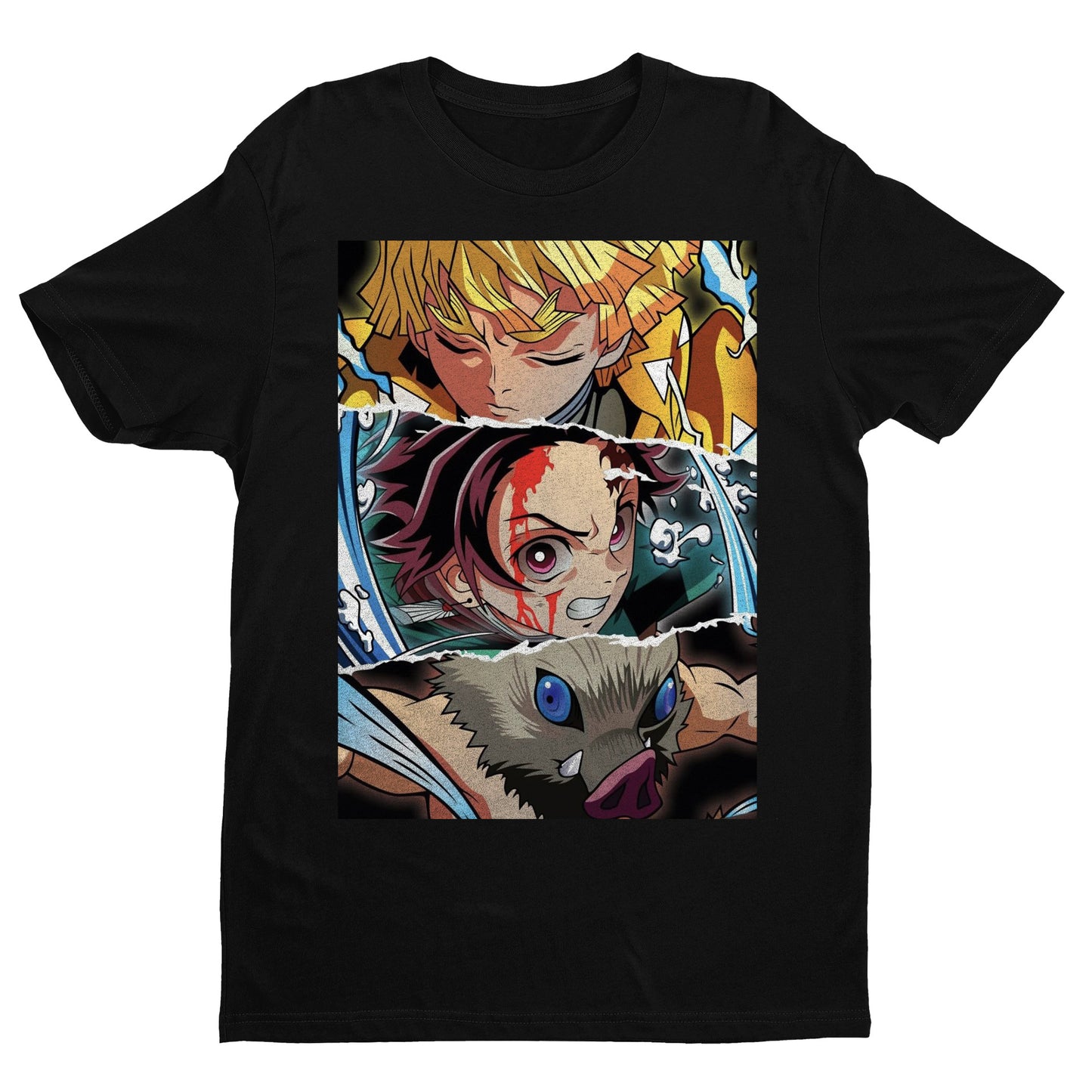 The Trio Tanjoro Zenitsu and Inosuke | Demon Slayer: Kimetsu no Yaiba Premium Unisex T-Shirt