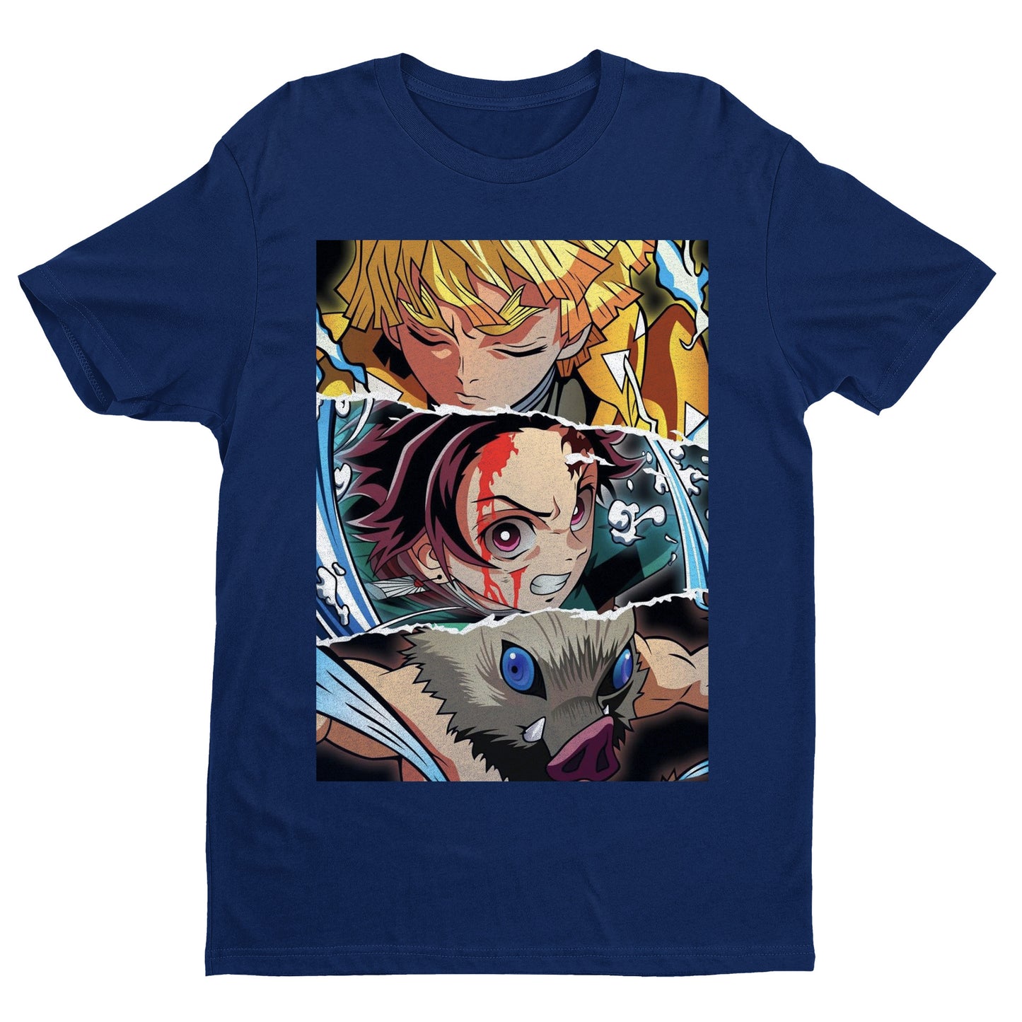 The Trio Tanjoro Zenitsu and Inosuke | Demon Slayer: Kimetsu no Yaiba Premium Unisex T-Shirt