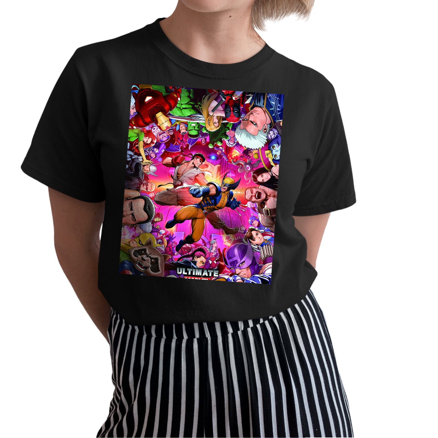 Ultimate Marvel VS Capcom 3 Arcade Flyer Premium Unisex T-shirt