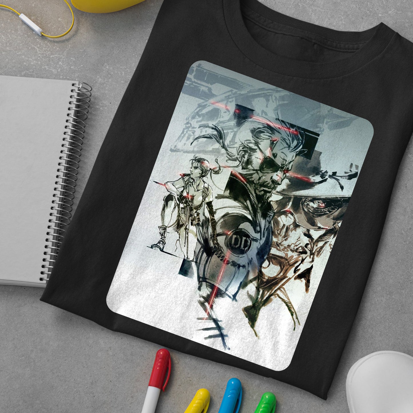 Venom Snake and Silence and Skullface MGS V Unisex T-shirt, Gamer Shirt, Gaming Gift