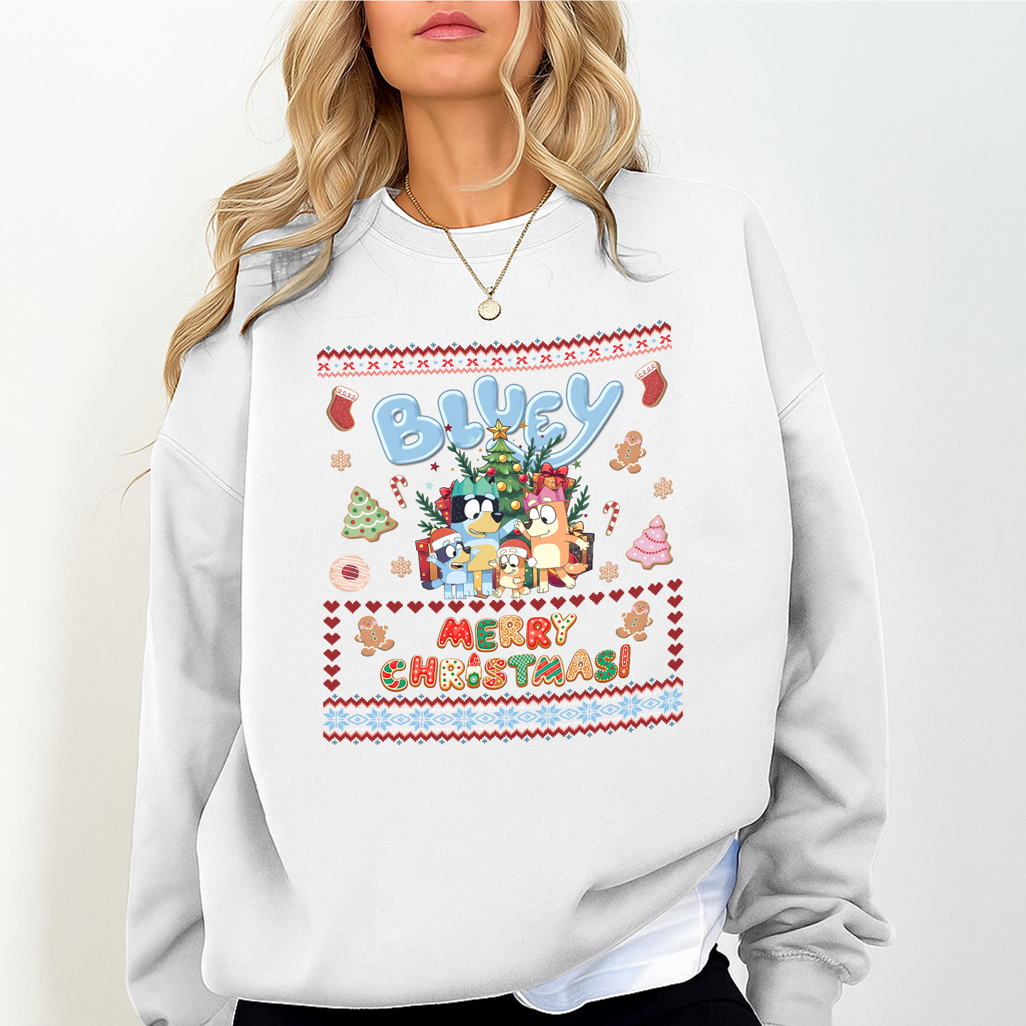 Ugly Christmas Sweater – Cute Family Christmas Crewneck – Holiday Winter Sweatshirt
