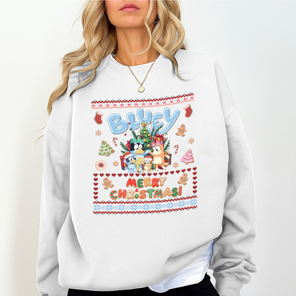 Ugly Christmas Sweater – Cute Family Christmas Crewneck – Holiday Winter Sweatshirt