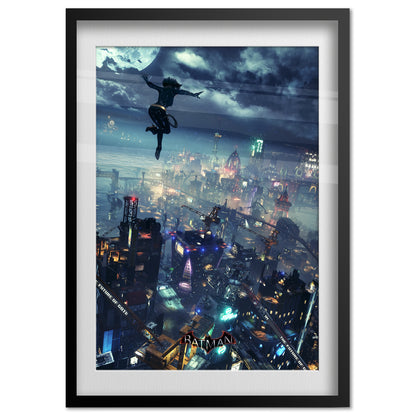 Batman Arkham Knight Video Game Poster | Bat Girl into the Night Official Art