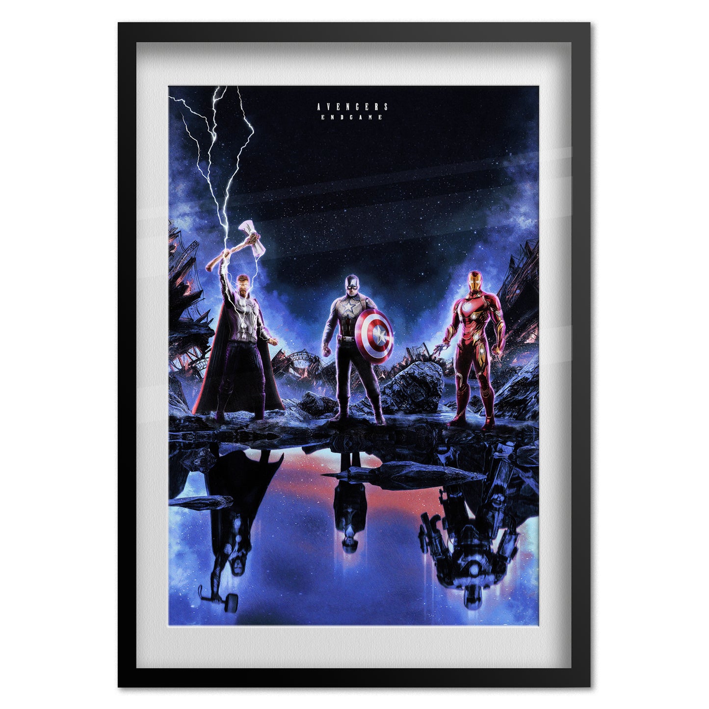 Avengers End Game Trio Movie Poster | Official Art