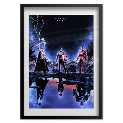 Avengers End Game Trio Movie Poster | Official Art