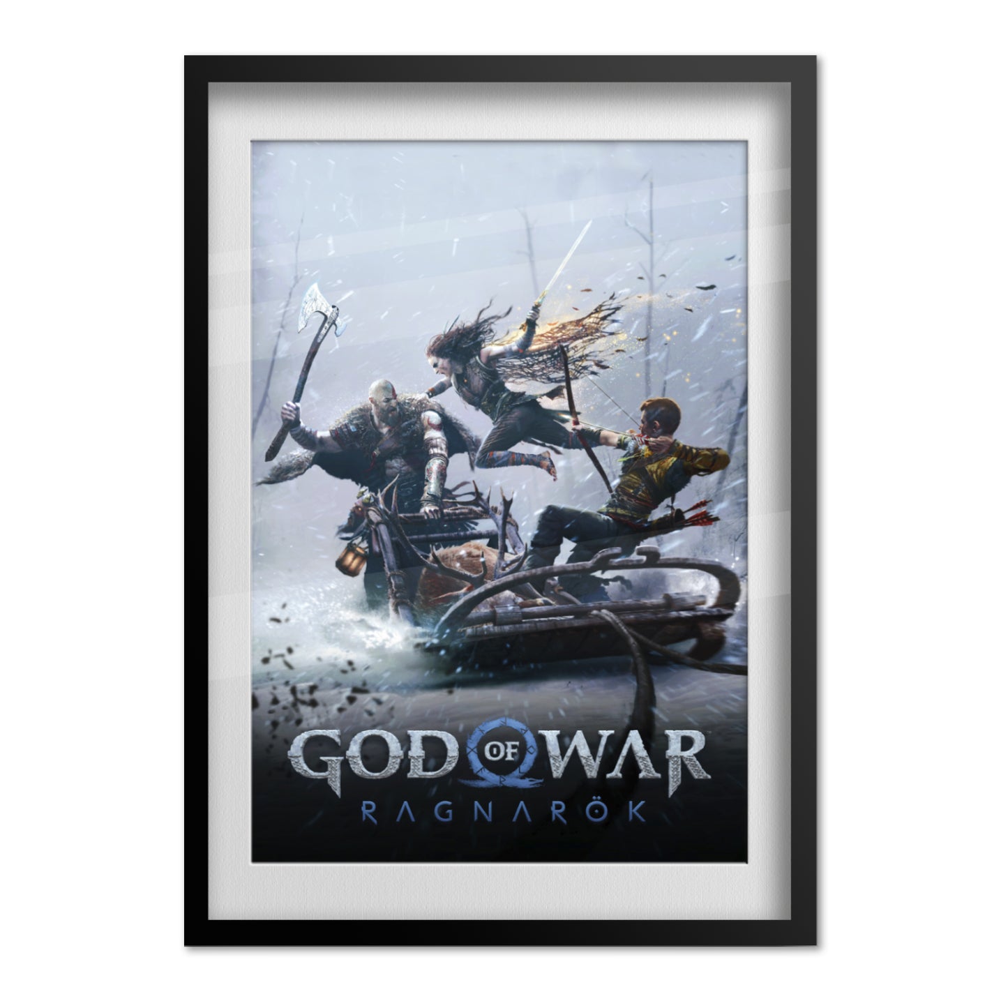 God of War Ragnarok Poster — Key Art 01 Print | Gaming Wall Art