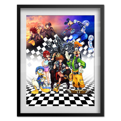 Kingdom Hearts HD 1.5 + 2.5 ReMIX Poster — Key Art Print | JRPG Gaming Wall Art