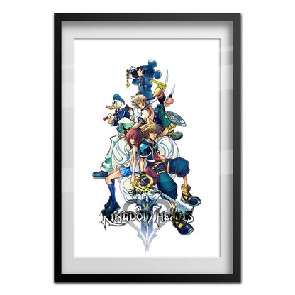 Kingdom Hearts II Poster — Key Art Print | JRPG Gaming Wall Art