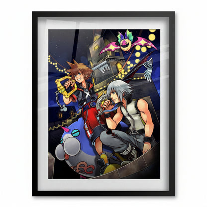 Kingdom Hearts 3D: Dream Drop Distance Poster — Key Art Print | JRPG Gaming Wall Art