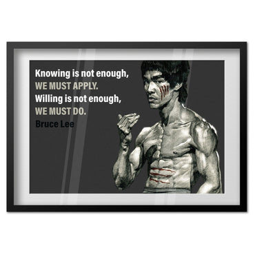 Bruce Lee Motivational Poster | Inspirational Art New