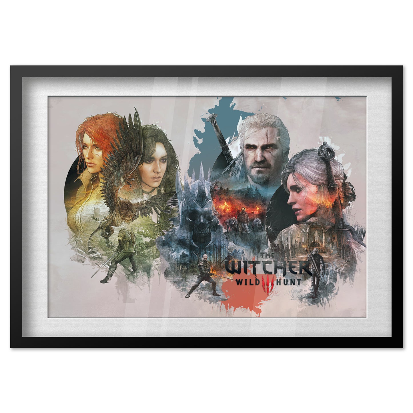 The Witcher 3 Poster — Key Art 04 Print | RPG Gaming Wall Art