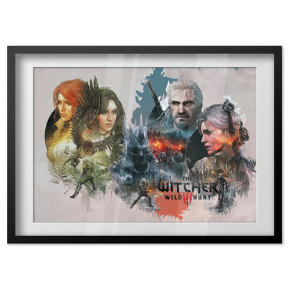 The Witcher 3 Poster — Key Art 04 Print | RPG Gaming Wall Art