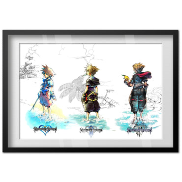 Kingdom Hearts Poster — Sora Exclusive Key Art Print | JRPG Gaming Wall Art