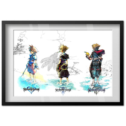 Kingdom Hearts Poster — Sora Exclusive Key Art Print | JRPG Gaming Wall Art