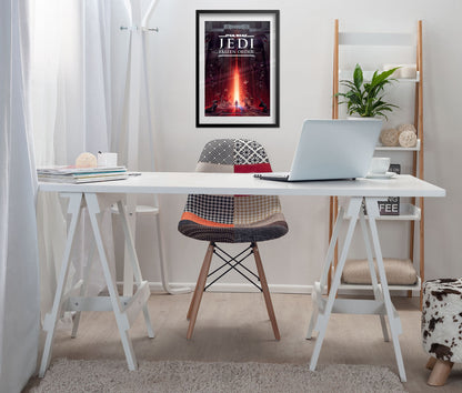 Jedi Fallen Order Poster — Cal Kestis Key Art Print | Star Wars Gaming Wall Art